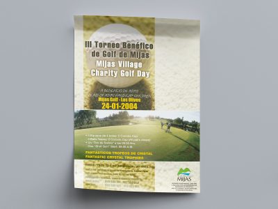 Cartel para el III Torneo Benéfico de Golf de Mijas