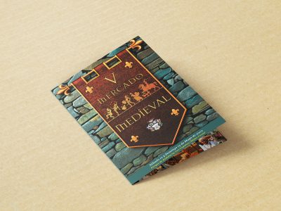 Diseño de folleto informativo para el V Mercado Medieval de Mijas
